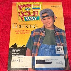 Burger King kids club vintage magazine